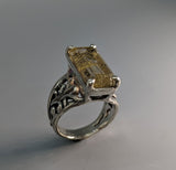 Rutilated Quartz, Sterling Silver Ring