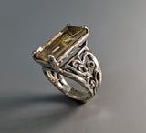 Rutilated Quartz, Sterling Silver Ring