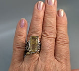 Rutilated Quartz, Sterling Silver Ring