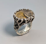 Dendritic Quartz, Sterling Silver Ring