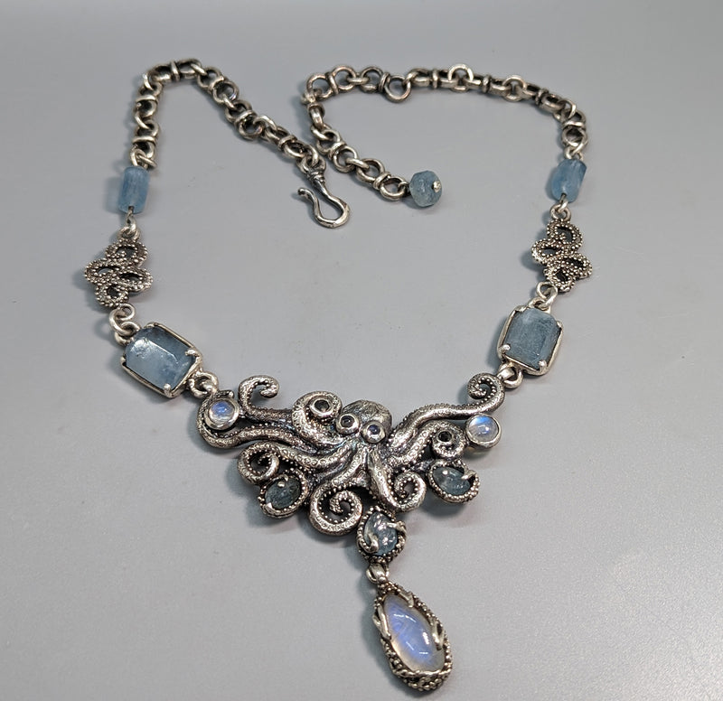 Sterling Silver Octopus Necklace