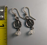 Sterling Silver Octopus Ancient Coin Replica Earrings