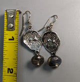 Sterling Silver Celtic Pony Ancient Coin Replica Earrings