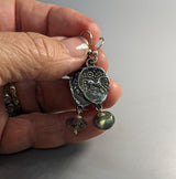 Sterling Silver Celtic Pony Ancient Coin Replica Earrings