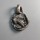 Sterling Silver Old Style Athena Ancient Coin Replica Pendant
