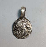 Sterling Silver Celtic Pony Ancient Coin Replica Pendant