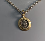 Arethusa/Pegasus AR Drachm, 14kt Gold Pendant