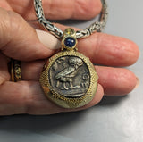Old Style Athena Owl, AR Tetradrachm, 14kt Gold Pendant