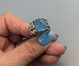 Brazilian Aquamarine, Sterling Silver Ring