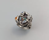 Yowah Boulder Opal Sterling Silver Octopus Ring