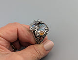 Yowah Boulder Opal Sterling Silver Octopus Ring