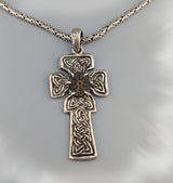 Widow's Mite on Sterling Silver Fahan Mura Celtic Cross