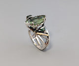 Bernd Munsteiner cut Tourmaline, Sterling Silver and 14kt Gold Ring