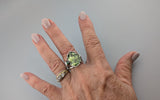 Bernd Munsteiner cut Tourmaline, Sterling Silver and 14kt Gold Ring