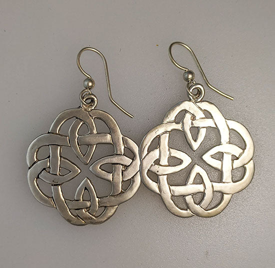 Book of Kells Medium Sterling Silver Earrings
