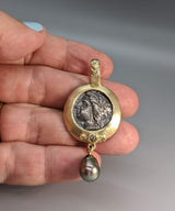 Demeter, AR Nomos, 14kt Gold Pendant