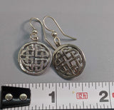 Small Sterling Silver Meigle Celtic Earrings
