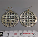 Large Sterling Silver Meigle Celtic Earrings