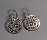 Small Sterling Silver Meigle Celtic Earrings