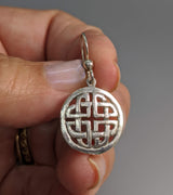 Small Sterling Silver Meigle Celtic Earrings