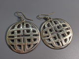 Large Sterling Silver Meigle Celtic Earrings