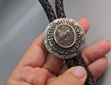 Pegasus, AR Stater, Sterling Silver and 14kt Gold Bolo