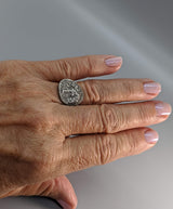 Sterling Silver Ancient Coin Replica Ring, Larissa