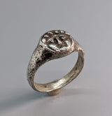 Sterling Silver Ancient Coin Replica Ring, Gorgon
