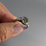 Sterling Silver Ancient Coin Replica Ring, Gorgon