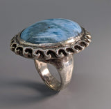 Larimar Sterling Silver Ring