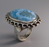 Larimar Sterling Silver Ring