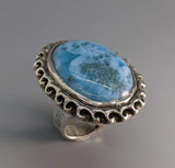 Larimar Sterling Silver Ring