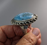 Larimar Sterling Silver Ring