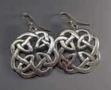Medium Sterling Silver Book of Kells Round Earrings