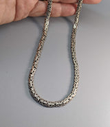 18" 5 mm Flat Sterling Silver Balinese Chain