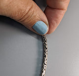 18" 5 mm Flat Sterling Silver Balinese Chain