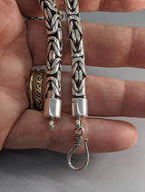 22" 6 mm Sterling Silver Balinese Chain