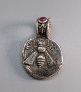 Sterling Silver Ancient Coin Replica, Bee Tetradrachm