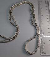 30", 3.5mm Sterling Silver Balinese Chain