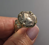 Ancient Histiaia, AR Tetrobol, 14kt Gold