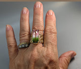 Bi-Color Tourmaline, 14kt Gold Lacy Band