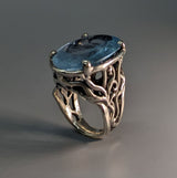 Aquamarine Sterling Silver Ring