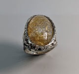 Rutilated Quartz Sterling Silver Ring