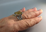 Rutilated Quartz, Sterling Silver Ring