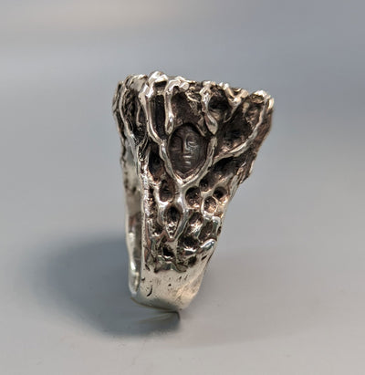 Dendritic Quartz, Sterling Silver Ring