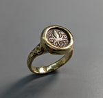 Ancient AR Litra, Octopus, 14kt Gold Ring