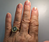 Ancient AR Litra, Octopus, 14kt Gold Ring