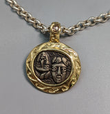 Ancient AR Drachm, Istros, 14kt Gold Pendant