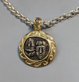 Ancient AR Drachm, Istros, 14kt Gold Pendant
