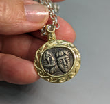 Ancient AR Drachm, Istros, 14kt Gold Pendant